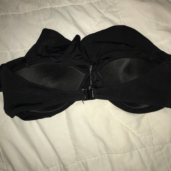 ASOS swim black ruffle top - Picture 3 of 4